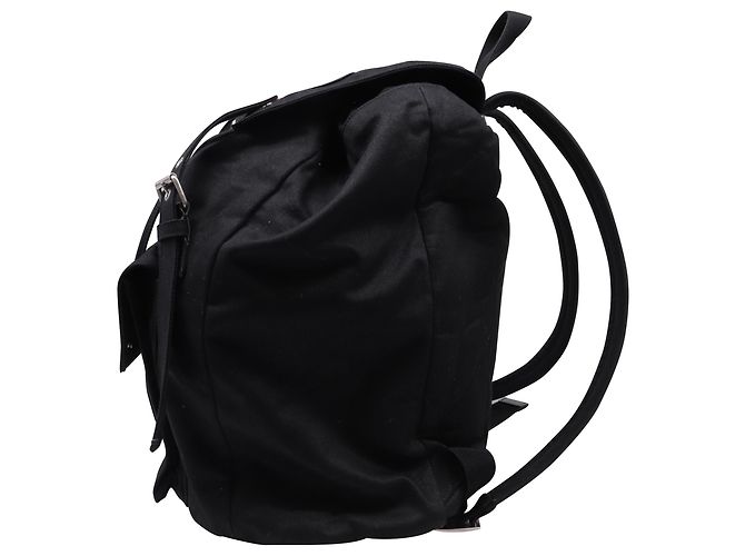 Yves Saint Laurent Zaino Saint Laurent Noe Patched in cotone nero - vista 3