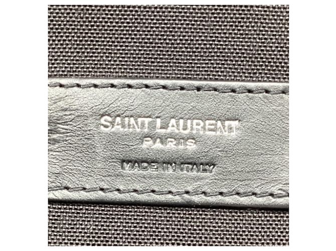 Yves Saint Laurent Zaino Saint Laurent Noe Patched in cotone nero - vista 7