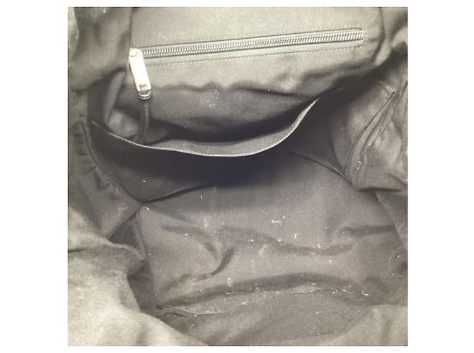 Yves Saint Laurent Zaino Saint Laurent Noe Patched in cotone nero - vista 9