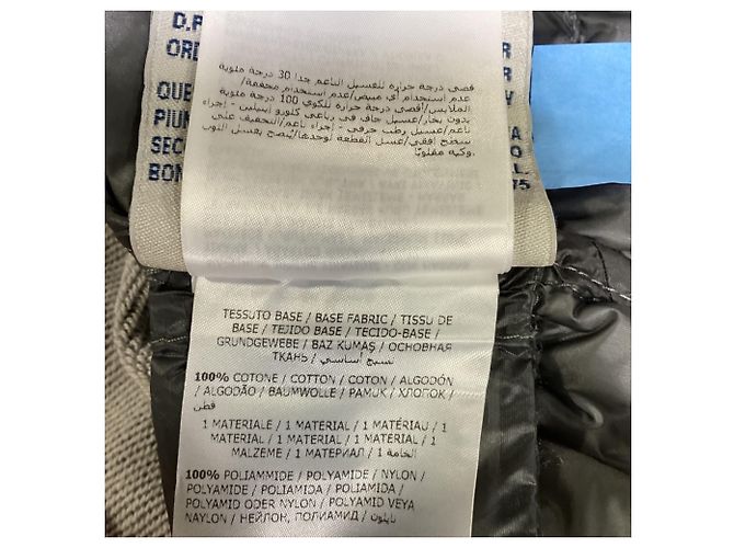 Felpa con cappuccio Moncler con zip e dettagli trapuntati in cotone grigio - vista 5