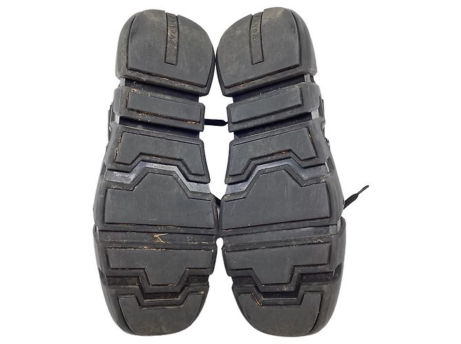 Sneakers Prada Techno Stretch in gomma nera Nero - vista 11