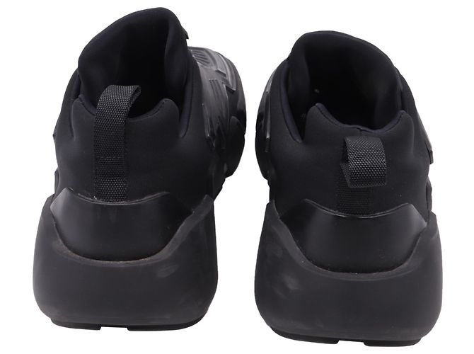 Sneakers Prada Techno Stretch in gomma nera Nero - vista 5