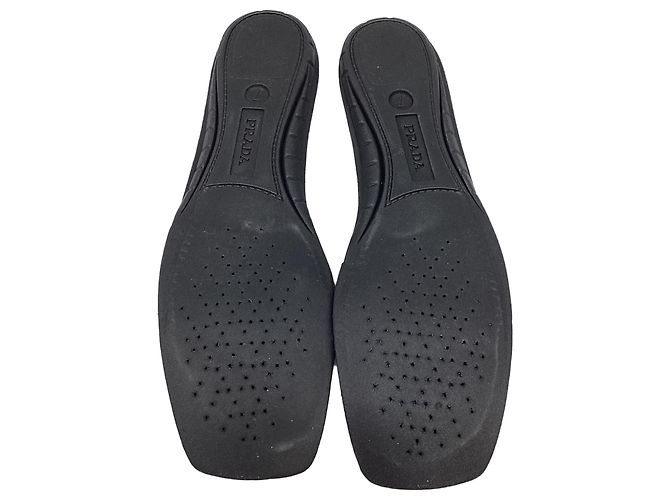 Sneakers Prada Techno Stretch in gomma nera Nero - vista 7
