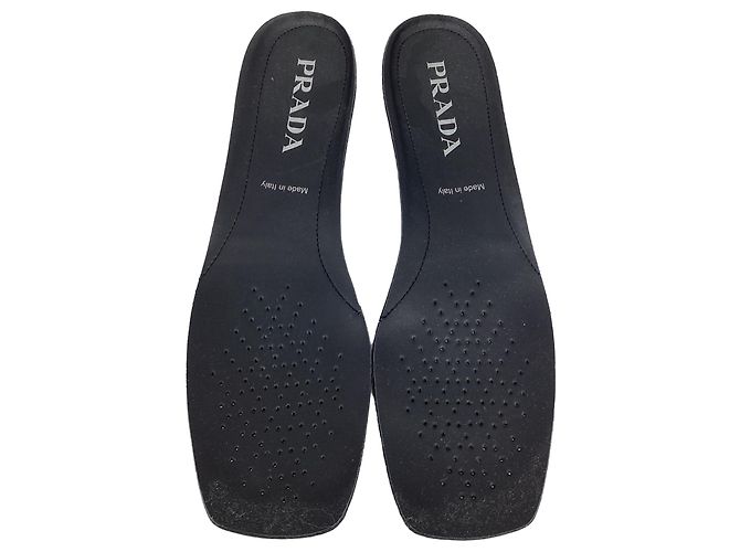Sneakers Prada Techno Stretch in gomma nera Nero - vista 8