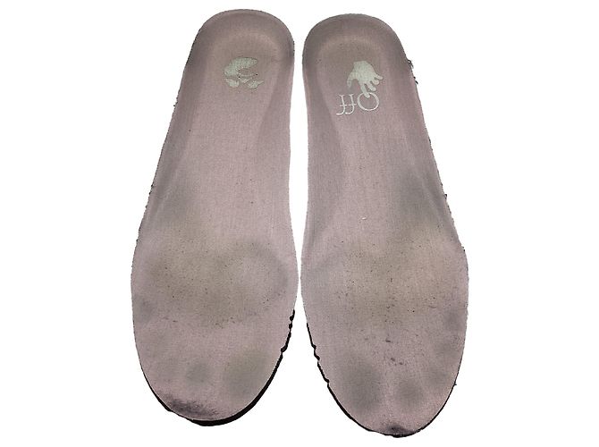 Off White Sneakers basse Vulcanized Off-White in camoscio rosa - vista 8