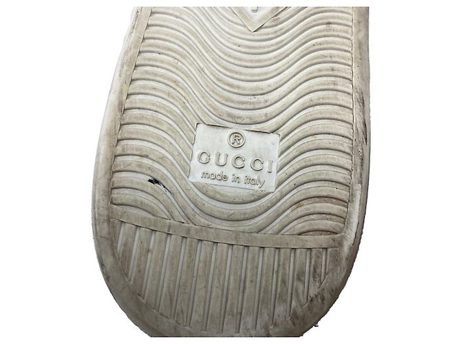 Sneakers Gucci Ace Loved in pelle bianca Bianco - vista 11