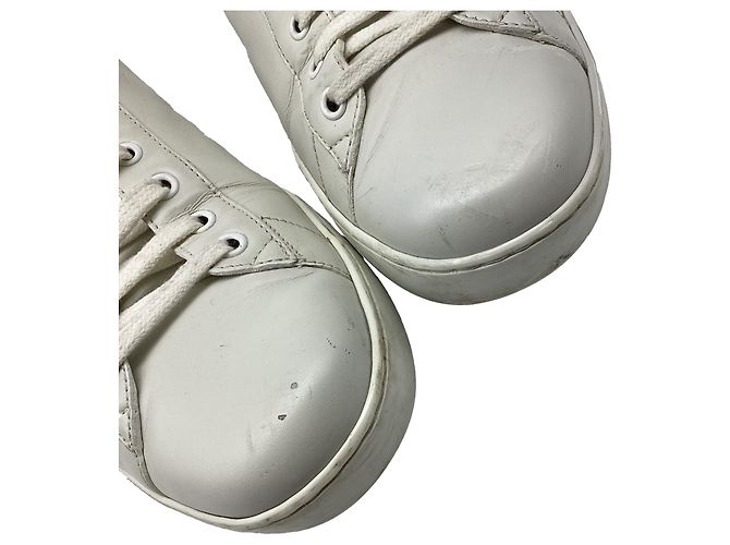 Sneakers Gucci Ace Loved in pelle bianca Bianco - vista 14