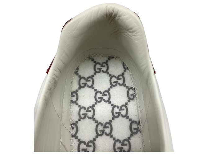 Sneakers Gucci Ace Loved in pelle bianca Bianco - vista 8