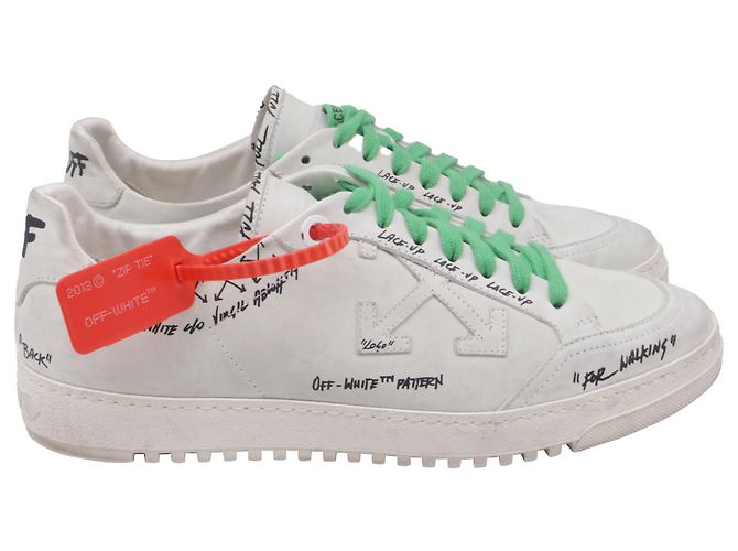 Off White Baskets Off-White Off-Court 2.0 Low en cuir blanc - vue 3