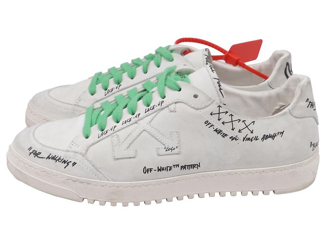 Off White Baskets Off-White Off-Court 2.0 Low en cuir blanc - vue 4