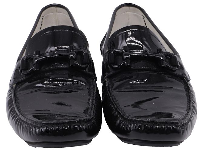 Salvatore Ferragamo Mocassini Ferragamo in pelle verniciata nera Nero - vista 2