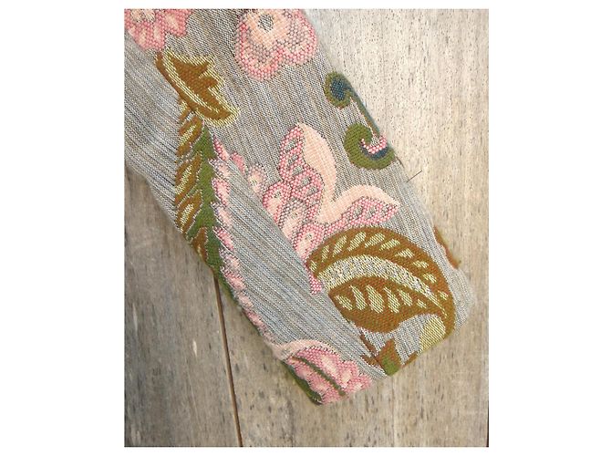 Paul & Joe Gobelin-Mantel mit Blumenmuster Braun Pink Grün Grau - Ansicht 9