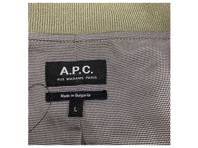 Apc A.P.C. Gregoire Bomberjacke aus khaki Polyamid Grün - Ansicht 6