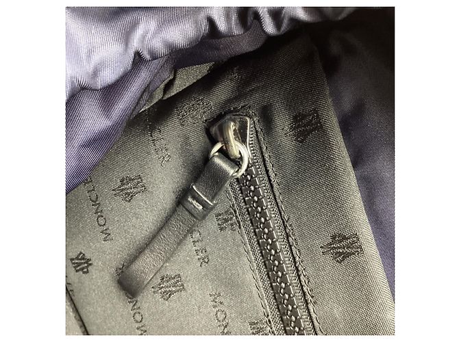 Zaino Verticale con zip Moncler in poliammide blu navy Blu chiaro - vista 10