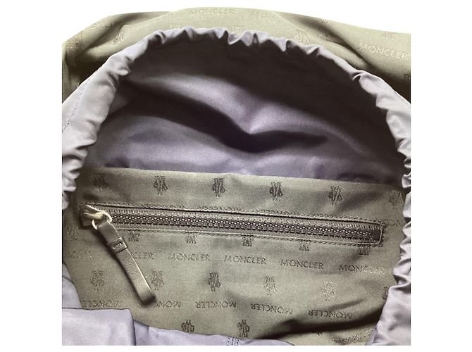 Zaino Verticale con zip Moncler in poliammide blu navy Blu chiaro - vista 11