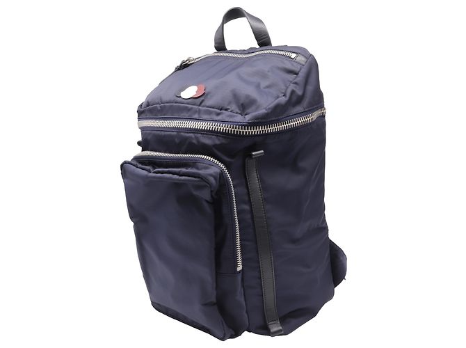 Zaino Verticale con zip Moncler in poliammide blu navy Blu chiaro - vista 2
