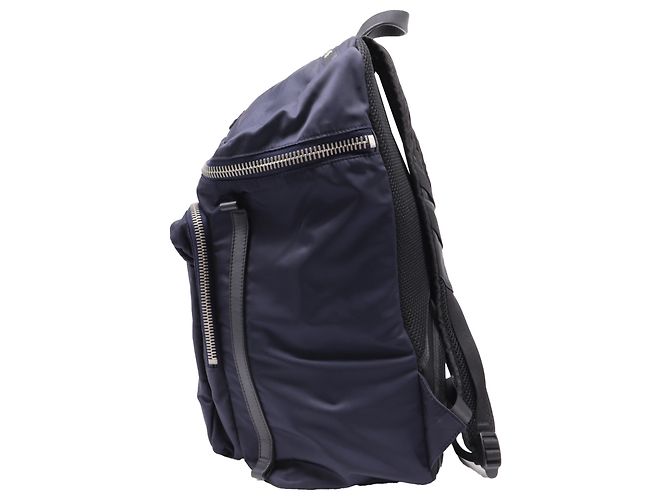 Zaino Verticale con zip Moncler in poliammide blu navy Blu chiaro - vista 3