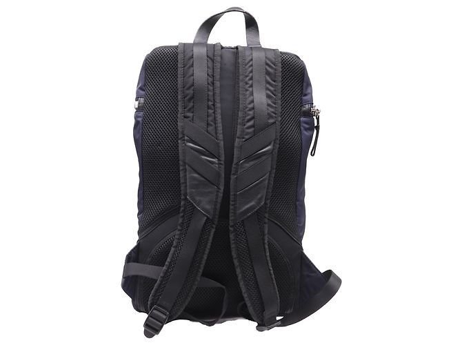 Zaino Verticale con zip Moncler in poliammide blu navy Blu chiaro - vista 4