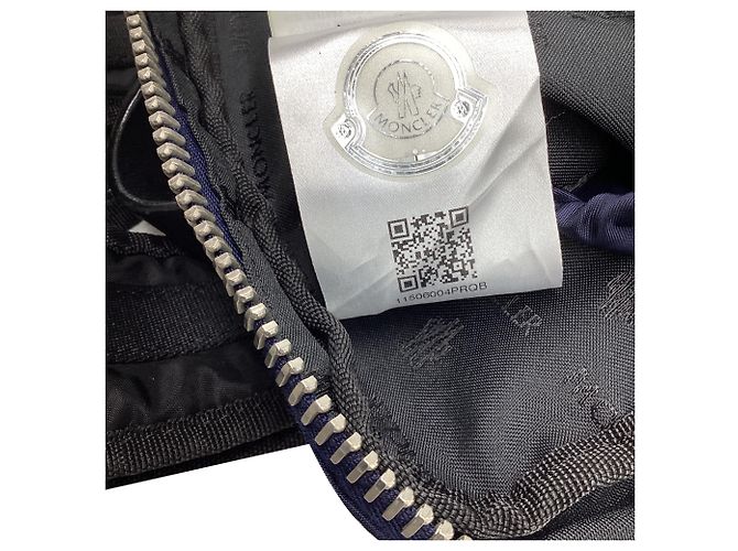 Zaino Verticale con zip Moncler in poliammide blu navy Blu chiaro - vista 6