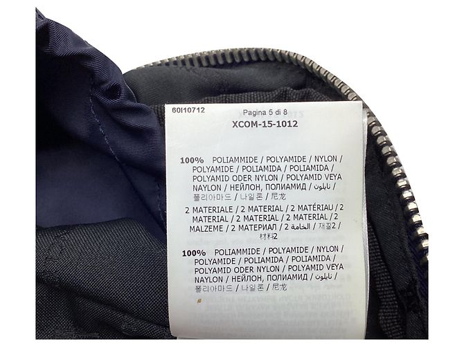 Zaino Verticale con zip Moncler in poliammide blu navy Blu chiaro - vista 7