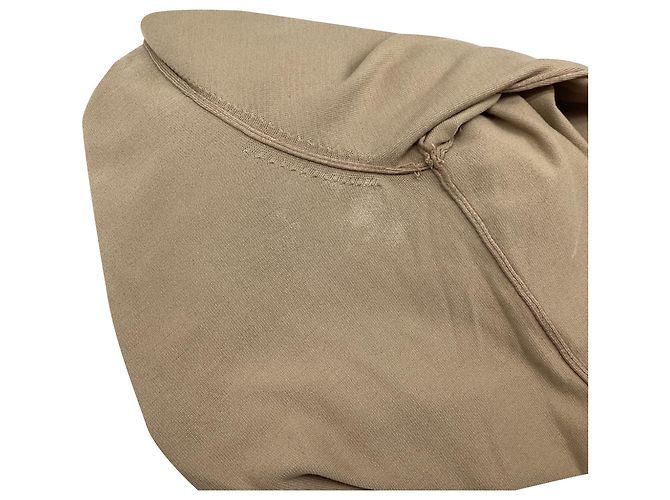 Burberry London Strickpullover aus beiger Baumwolle mit besticktem Logo - Ansicht 8