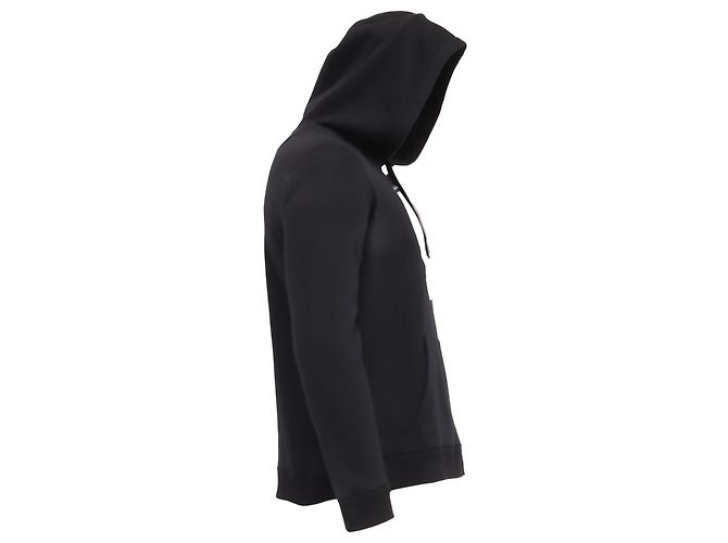 Valentino Garavani Valentino Logo-Print Hoodie aus schwarzer Baumwolle - Ansicht 3