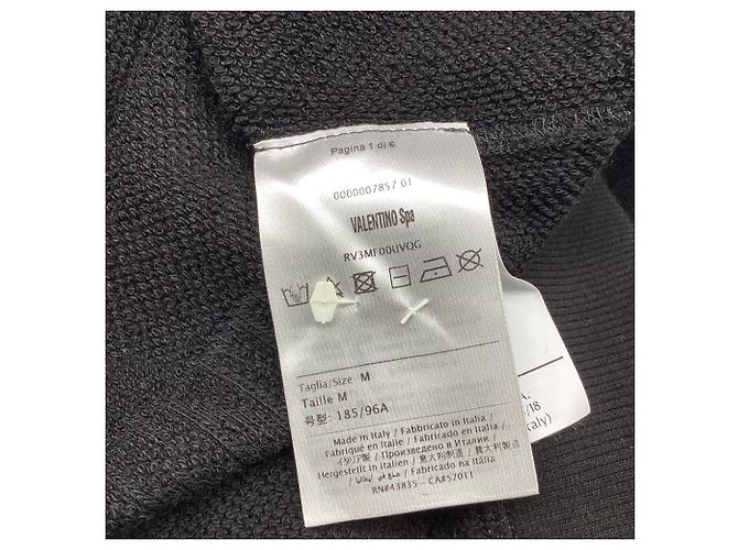 Valentino Garavani Valentino Logo-Print Hoodie aus schwarzer Baumwolle - Ansicht 5
