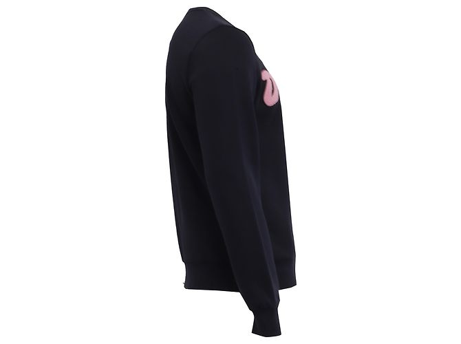 Dior x Kaws Crewneck Sweatshirt aus schwarzer Baumwolle - Ansicht 3