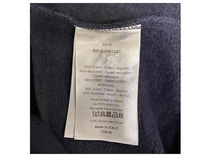 Dior x Kaws Crewneck Sweatshirt aus schwarzer Baumwolle - Ansicht 5