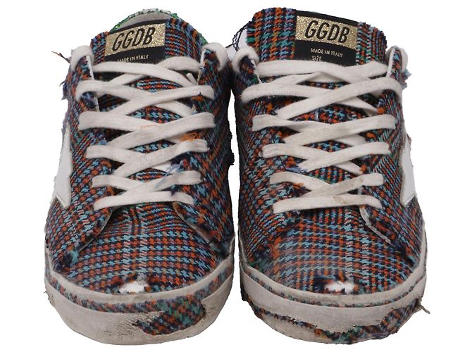 Golden Goose Sneaker mit Karomuster aus multicoloured Canvas Mehrfarben - Ansicht 2