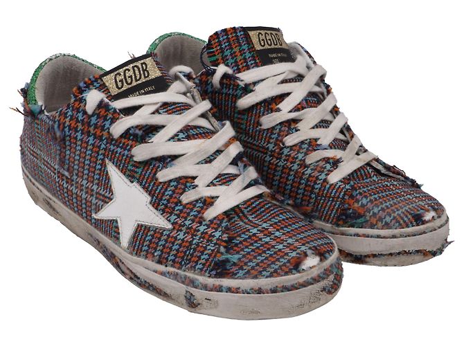 Golden Goose Sneaker mit Karomuster aus multicoloured Canvas Mehrfarben - Ansicht 3