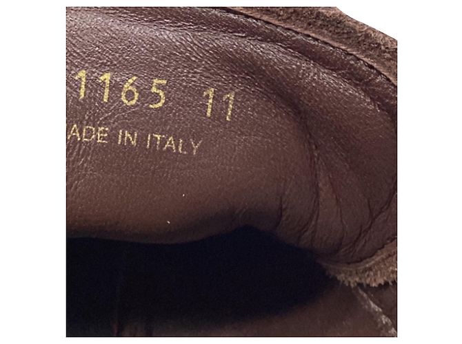 Sneakers Prada Montecarlo Re-Edition 2005 in camoscio marrone Rosso - vista 6