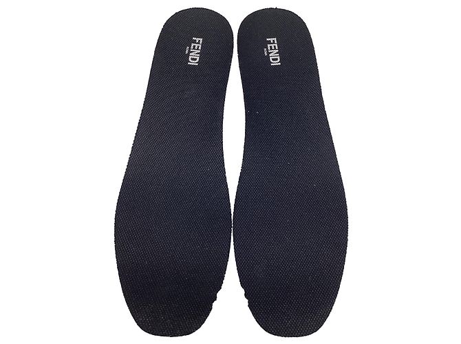 Fendi Low Top Strick-Sneaker aus schwarnem Neopren Schwarz - Ansicht 7