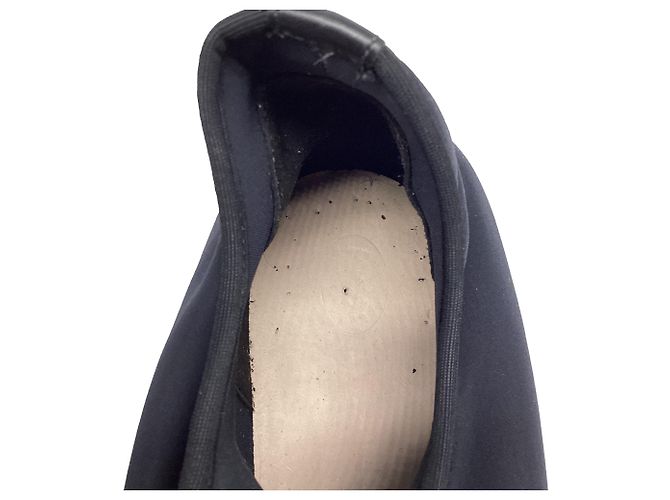 Fendi Low Top Strick-Sneaker aus schwarnem Neopren Schwarz - Ansicht 8