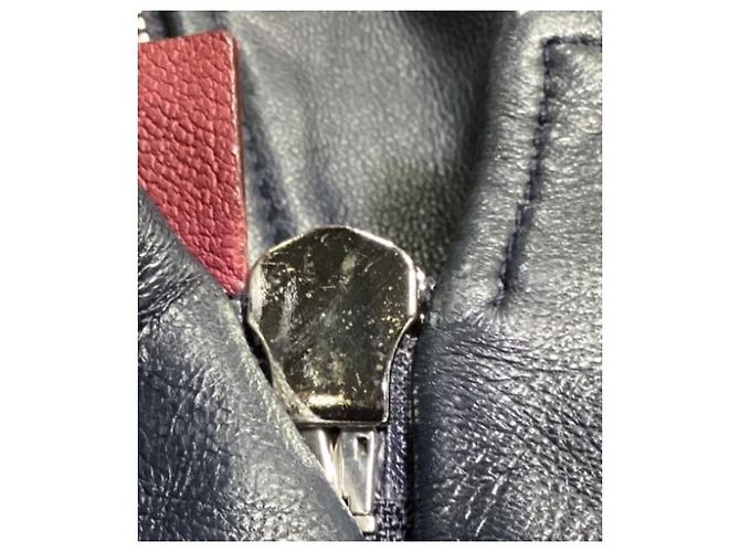 Dolce & Gabbana DG Logo Varsity Bomber Jacket in Multicolor Lamb Leather  Red Dark red - view 9