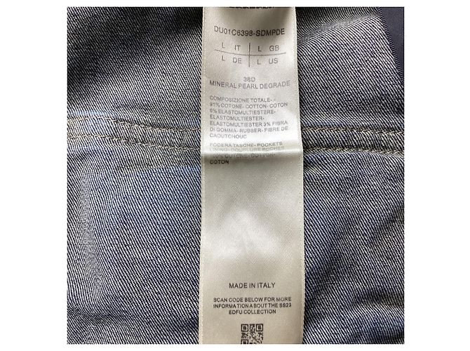 Pantaloni Double Cargo Gradient Rick Owens DRKSHDW EDFU in cotone blu - vista 6