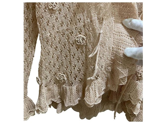 Autre Marque Cárdigan de punto crochet WONDERFUL WORLD Rosa - vista 4