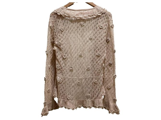 Autre Marque Cárdigan de punto crochet WONDERFUL WORLD Rosa - vista 5