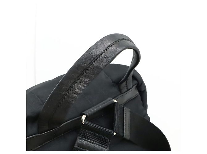 Prada 1BZ002 Nylon Leder Rucksack Schwarz - Ansicht 4