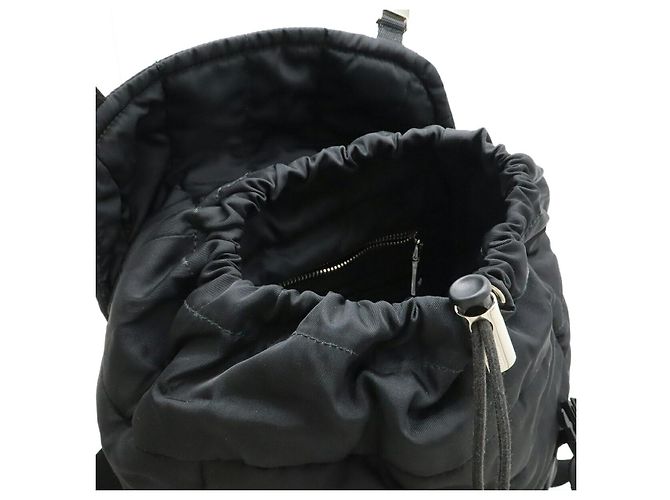 Prada 1BZ002 Nylon Leder Rucksack Schwarz - Ansicht 6