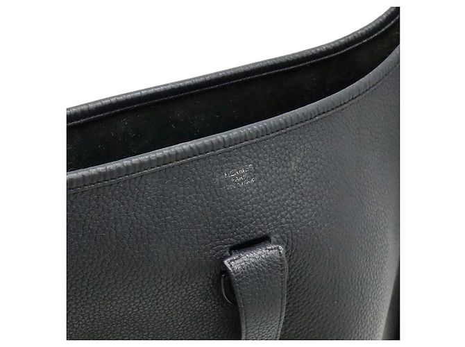 Hermès Borsa a tracolla Hermes Evelyne III GM Taurillon Clemence Nero - vista 7