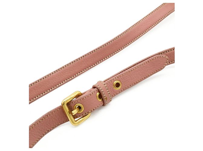 Borsa a tracolla in pelle Miu Miu Rosa - vista 5