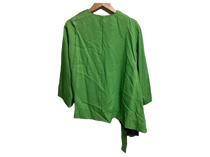 Autre Marque Pullover CYCLAS em rayon e seda Verde - vista 2