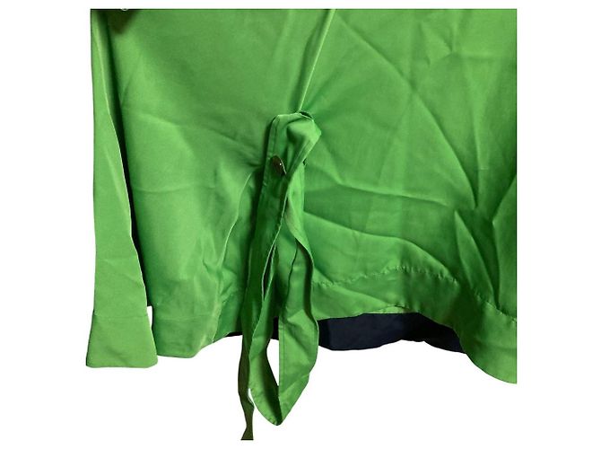 Autre Marque Pullover CYCLAS em rayon e seda Verde - vista 4