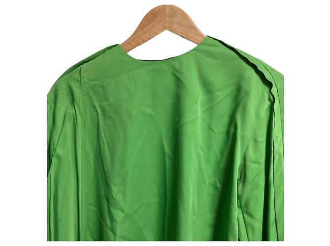 Autre Marque Pullover CYCLAS em rayon e seda Verde - vista 6