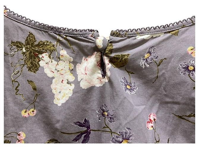 Autre Marque WONDERFUL WORLD Langarmbluse mit Blumenprint Lila - Ansicht 5