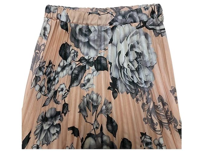 Autre Marque Falda larga plisada con estampado floral Rinascimento Rosa - vista 3