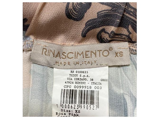 Autre Marque Falda larga plisada con estampado floral Rinascimento Rosa - vista 4