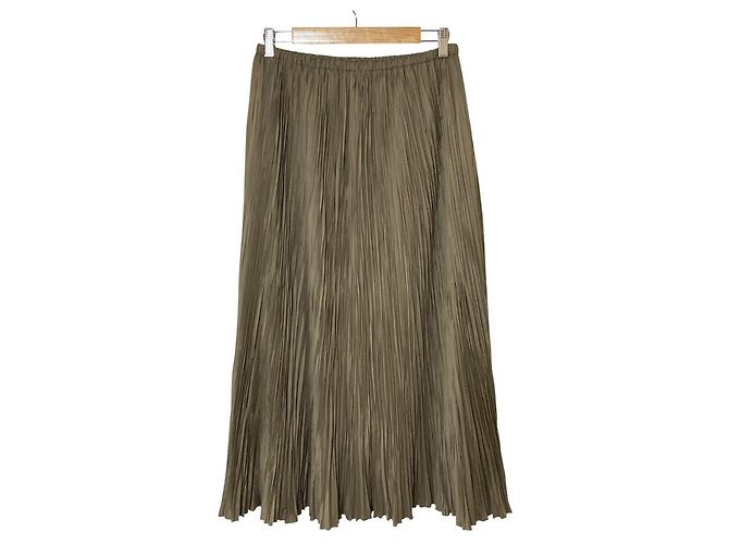 Autre Marque Falda IENA Catch Washer Skirt Beige - vista 2