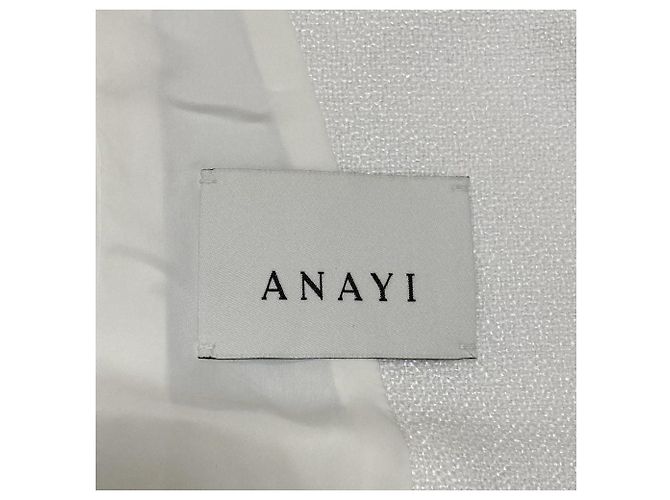 Autre Marque Chaleco Peplum ANAYI de Tweed Basket Blanco - vista 6